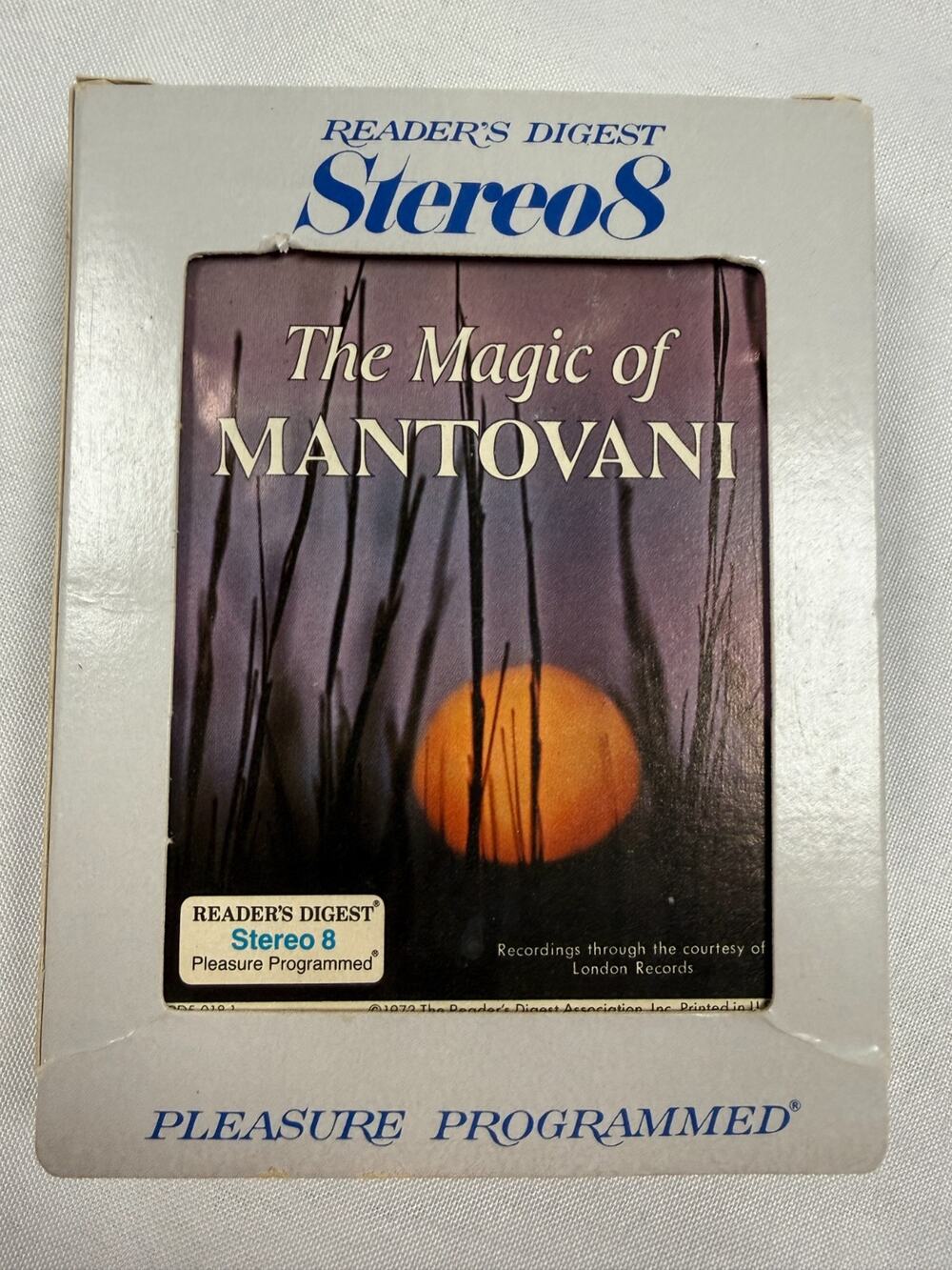 Readers Digest Stereo 8 The Magic of Mantovani 8 Track Tape Orchestra Easy Liste
